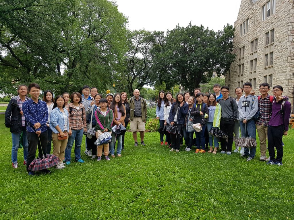 St Andrews garden site Aug 8 2016 w Chinese agriculture students