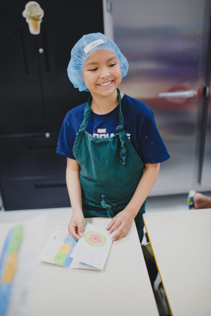 girl in Kids Kitchen