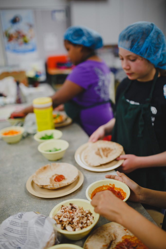 kids kitchen cutting vegs